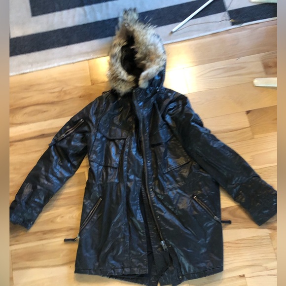 SAM. Jackets & Blazers - SAM waxed canvas parka with real fur